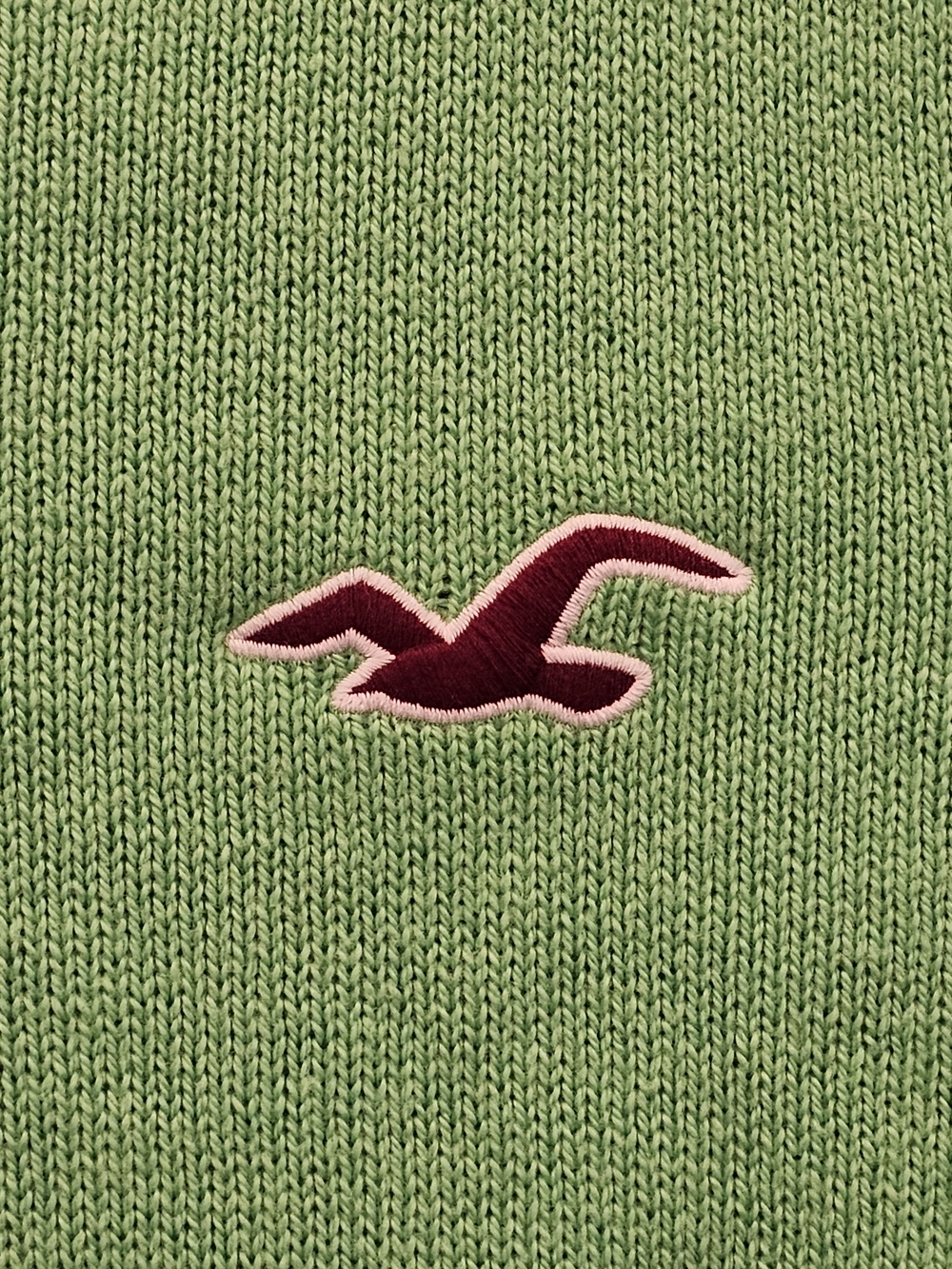Hollister VTG Y2K Men's Vibrant Lime Green V-Neck Sweater - Size XL - Picture 4 of 5